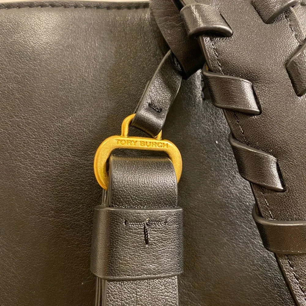 💯$578 Tory Burch Brooke Smooth Leather Satchel Bag - Picture 10 of 16